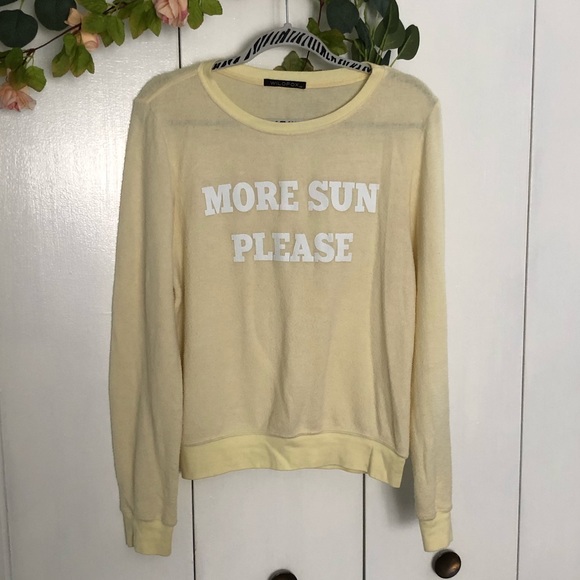 Wildfox More Sun Please baggy beach jumper XS - Picture 2 of 3